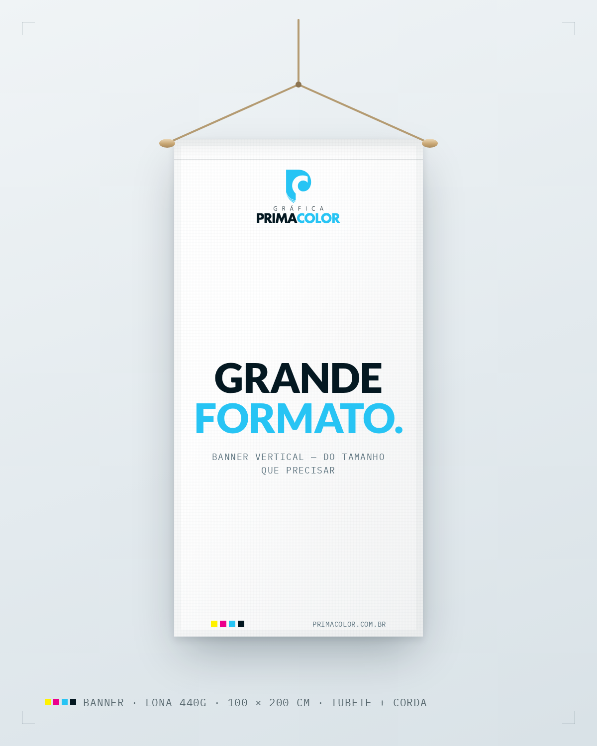 Mockup de banner 1m × 2m