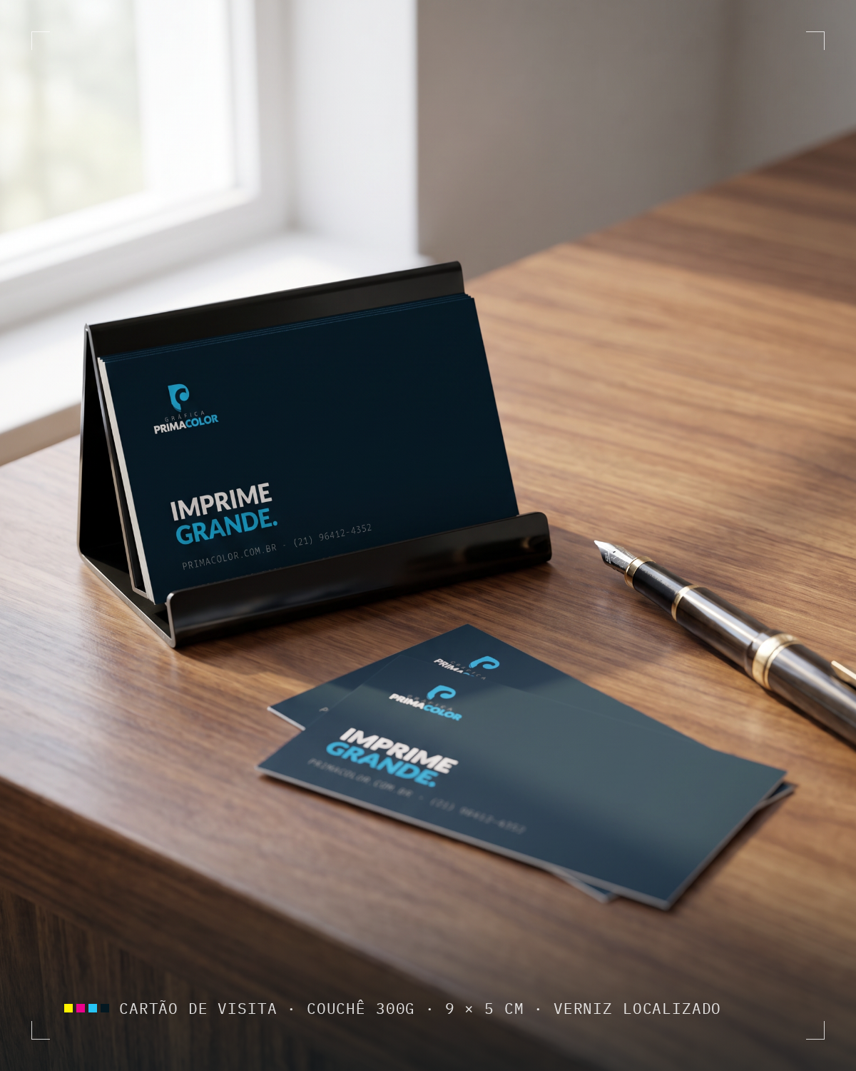 Mockup de cartão de visita 9cm × 5cm