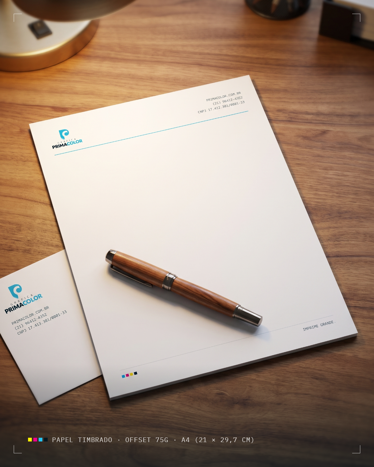 Mockup de papel timbrado A4